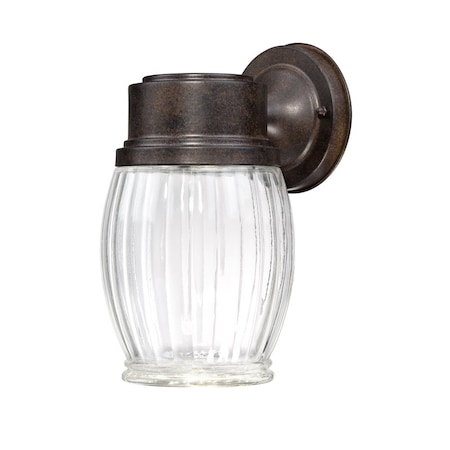 Designers Fountain Fulton 15.5in Forged Sienna Integrated LED Outdoor Line Voltage Wall Sconce LED32311-FSN